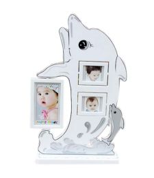 5 inch+3 inch Creative Cartoon Swing Sets Children's Photo Frame Dolphin Model