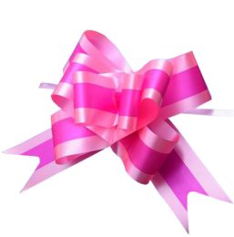 Home Decoration [Rose-carmine] Pull Flower Ribbons 60PCS Gift Wrap Ribbons