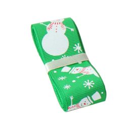 DIY Ribbon for Christmas, [Snowman] Green Christmas Gift Wrapping Streamers