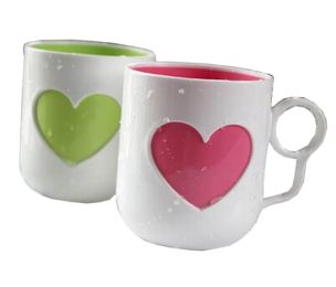 Couple Cups Tooth Mug Toothbrush Holder Cup For Water [Red & Green]