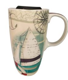 Sailboat Mug Big Coffee Mugs Hand Painted Funny Mug Coffee/Tea/Juice/Milk Mugs