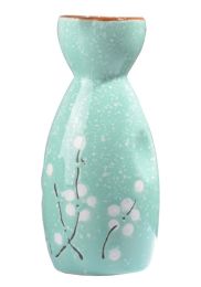 Blue Sake Pot with Plum Blossom Pattern