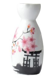 Porcelain Pot Cherry Blossom Sake Pot