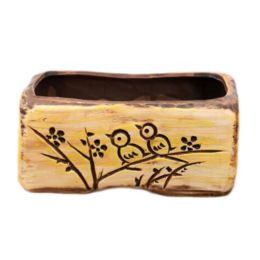 Outdoor Indoor Creative Mini Ceramic Flower Container Pots Planters-B07