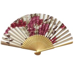 Chinese Lady's Girl's Retro Folding Fans Cosplay Handheld Fan Best Gift # 01