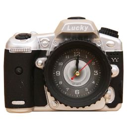 Creative Alarm Clock Fashion Wake Up Alarm Clocks -  Camera Silver
