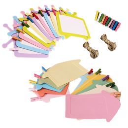 Wall Deco DIY Paper Photo Frame with Mini Clothespins