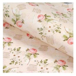10Pcs 29x21 Inch Gift Wrapping Paper Book Packaging Paper Flower Pattern, No.2