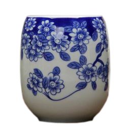 Set of 2 Chinese Blue And White Porcelain Ceramic Tea Cups Household Teacup, No.6