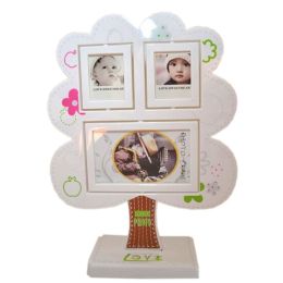 Creative Combination Table-top Frames Tree Decor Resin Photo/Frames White