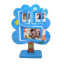 Creative Combination Table-top Frames Tree Decor Resin Photo/Frames Blue