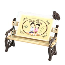 Creative Bear/Chair Table-top Frames Decor Resin Photo/Frames 6.8*4.9" Brown