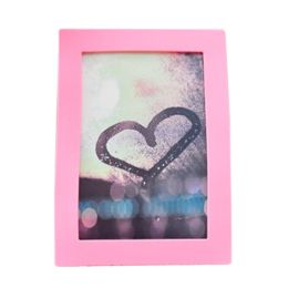 Creative Lovely Silica Gel Decor Recycle Wall Photo Frames 4*5.9" PINK