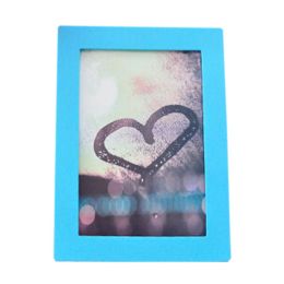 Creative Lovely Silica Gel Decor Recycle Wall Photo Frames 4*5.9" BLUE
