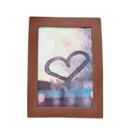 Creative Lovely Simple Silica Gel Decor Recycle Wall Photo Frames 4*5.9" Coffee