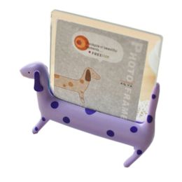 Creative Lovely Spotty Dog Decor Recycle Table-top Photo Frames 4" PURPLE