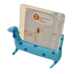 Creative Lovely Spotty Dog Decor Recycle Table-top Photo Frames 4" BLUE