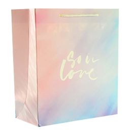 Set of 5 Fashion Gift Bags British Painting Paper Bags Hand Bags