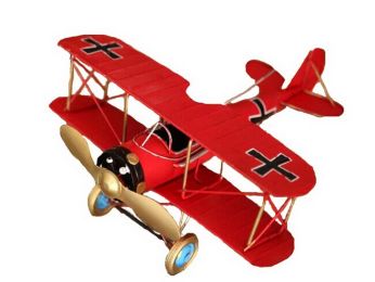 Retro Tin Model Plane Decoration Room Decoration--Red