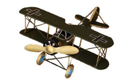 Retro Tin Model Plane Decoration Room Decoration--Green