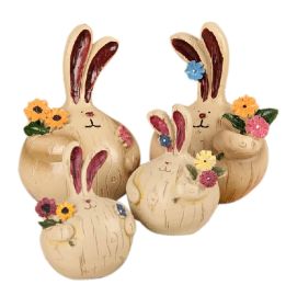 Childhood Memory Series/Lovely Rabbit Family/Resin Figurine Doll Decorations
