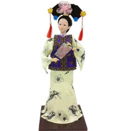 Chinese Souvenir Gift Dolls Exquisite Clothes Toy Collection, C