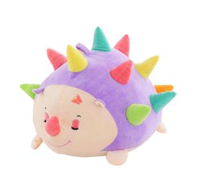 Creative Gifts Soft Cute Plush Toy Colorful Hedgehog Dolls PURPLE