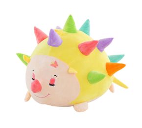 Creative Gifts Soft Cute Plush Toy Colorful Hedgehog Dolls YELLOW