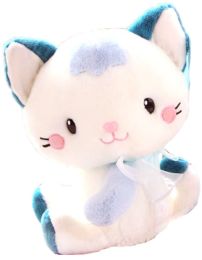 Cute Blue Cat Dolls Kitten Plush Toys Creative Birthday Gift 35CM