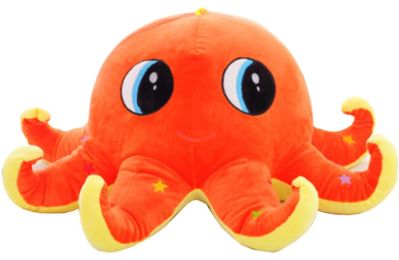 Cute Orange Octopus Plush Toy Octopus Pillow Cushion Creative Gift 40 CM
