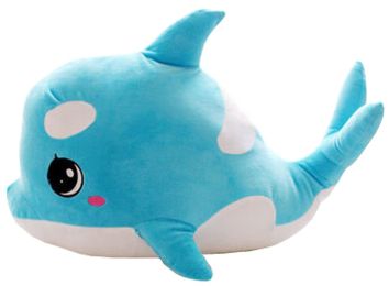 Cute Azure Whale Plush Toy Creative Dolphin Doll/Pillow 60CM