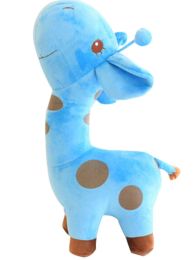 Giraffe Hold Pillow Doll Plush Toys Large Dolls Press Rag Doll Blue