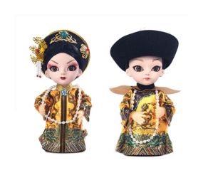 Creative Cute Emperor Crafts China Peking Opera Dolls Decoration
