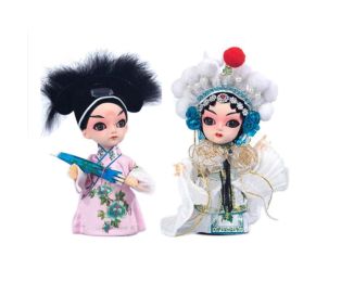 Creative Cute Bai Suzhen Crafts China Peking Opera Dolls Decoration