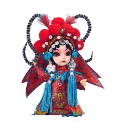 Lovely Mu Guiying Crafts China Peking Opera Dolls Decoration