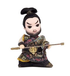 Valorous Zhang Fei Crafts China Peking Opera Dolls Decoration