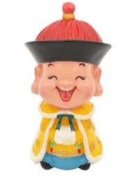 Emperor Winter Decorative Clay Figurine Doll Chinese Style Folk Art