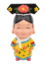 Queen Clay Figurine Doll Chinese Style Folk Art Toys Dolls