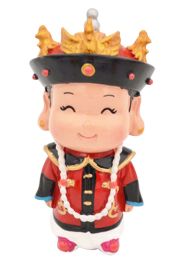 Chinese Style Queen Clay Figurine Doll  Folk Art Toys Dolls