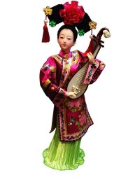 Souvenir Handmade Dolls Chinese Characteristics Gift Silk Classical Dolls