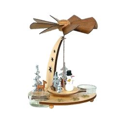 Alexander Taron Home Seasonal Dcorative Accessories Dregeno Pyramid - Snowman in Forest - 7