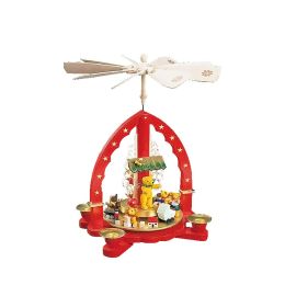 Alexander Taron Richard Glaesser Pyramid - Teddy Bears Playing - 10.5"H x 9.25"W x 9.25"D
