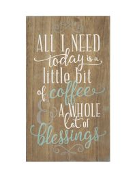 Stratton Home Decor Coffee and Blessings Wall Art