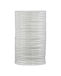 Ceramic Round Vase Medium Gloss Finish White