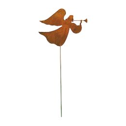 Village Wrought Iron Angel Rusted Garden Decor Stake