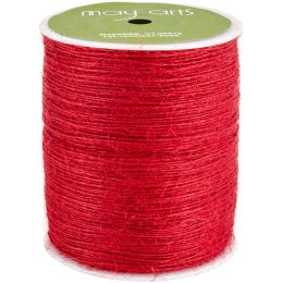 May Arts Burlap String 1mmX400yd-Red